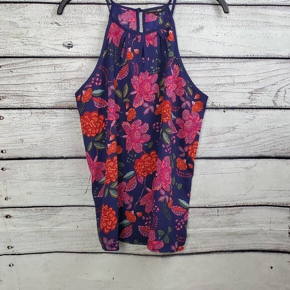 Paper Moon Medium Navy Floral Top - Picture 1 of 10